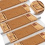 Alfombrillas de escalera autoadhesivas 10 uds beige 65x21x4 cm by , Stair mats - Ref: Foro24-149841, Price: 56,92 €, Discount: %