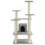 Cat scratching post with light gray sisal posts 110 cm by vidaXL, Cat furniture - Ref: Foro24-171480, Price: 54,58 €, Discoun...