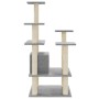 Katzenkratzbaum mit hellgrauen Sisalstämmen 110 cm von vidaXL, Katzenmöbel - Ref: Foro24-171480, Preis: 55,33 €, Rabatt: %