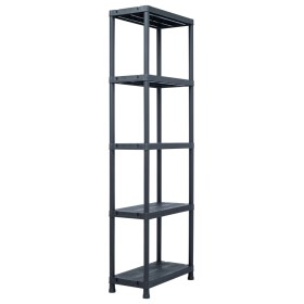 Estantería de plástico 125 kg 60x30x180 cm negro von , Industrieregale - Ref: Foro24-45674, Preis: 55,32 €, Rabatt: -5%%