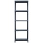 Estantería de plástico 125 kg 60x30x180 cm negro de , Estanterías industriales - Ref: Foro24-45674, Precio: 55,32 €, Descuent...