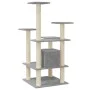 Cat scratching post with light gray sisal posts 110 cm by vidaXL, Cat furniture - Ref: Foro24-171480, Price: 54,58 €, Discoun...