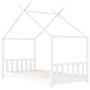 Estructura de cama infantil madera maciza pino blanco 80x160 cm by , Cribs and beds for children - Ref: Foro24-283368, Price:...