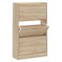 Mueble zapatero madera contrachapada roble Sonoma 63x24x103 cm von , Schuhregale und Schuhorganisatoren - Ref: Foro24-342551,...