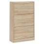 Mueble zapatero madera contrachapada roble Sonoma 63x24x103 cm von , Schuhregale und Schuhorganisatoren - Ref: Foro24-342551,...