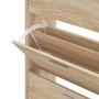 Mueble zapatero madera contrachapada roble Sonoma 63x24x103 cm von , Schuhregale und Schuhorganisatoren - Ref: Foro24-342551,...