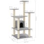 Cat scratching post with light gray sisal posts 110 cm by vidaXL, Cat furniture - Ref: Foro24-171480, Price: 55,33 €, Discoun...