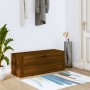 Mueble zapatero pared contrachapada marrón roble 100x35x38 cm by , Shoe racks and shoe organizers - Ref: Foro24-821027, Price...