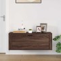 Mueble zapatero pared contrachapada marrón roble 100x35x38 cm by , Shoe racks and shoe organizers - Ref: Foro24-821027, Price...