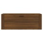 Mueble zapatero pared contrachapada marrón roble 100x35x38 cm by , Shoe racks and shoe organizers - Ref: Foro24-821027, Price...