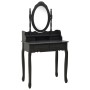 Juego de tocador y taburete madera paulownia negro 75x69x140 cm by , Bedroom Dressers - Ref: Foro24-289316, Price: 153,86 €, ...
