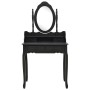 Juego de tocador y taburete madera paulownia negro 75x69x140 cm by , Bedroom Dressers - Ref: Foro24-289316, Price: 153,86 €, ...