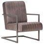 Sillón voladizo cuero auténtico marrón envejecido by , Armchairs - Ref: Foro24-321857, Price: 232,10 €, Discount: %