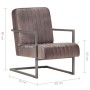 Sillón voladizo cuero auténtico marrón envejecido by , Armchairs - Ref: Foro24-321857, Price: 232,10 €, Discount: %