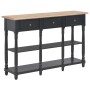 Mesa consola de MDF negra 120x30x76 cm de , Mesas auxiliares - Ref: Foro24-280018, Precio: 237,16 €