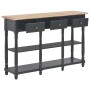 Mesa consola de MDF negra 120x30x76 cm de , Mesas auxiliares - Ref: Foro24-280018, Precio: 237,16 €