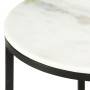 Mesa de centro mármol macizo auténtico blanco y negro Ø50 cm von , Couchtisch - Ref: Foro24-286411, Preis: 95,30 €, Rabatt: -5%%