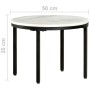 Mesa de centro mármol macizo auténtico blanco y negro Ø50 cm von , Couchtisch - Ref: Foro24-286411, Preis: 95,30 €, Rabatt: -5%%