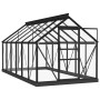 Invernadero de vidrio gris antracita aluminio 155x298x191 cm von , Gewächshäuser - Ref: Foro24-3082335, Preis: 765,76 €, Raba...