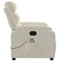 Sillón de masaje reclinable de terciopelo crema by , Armchairs - Ref: Foro24-373520, Price: 265,22 €, Discount: %