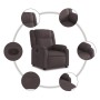 Sillón reclinable de tela marrón oscuro von , Sessel - Ref: Foro24-373541, Preis: 224,94 €, Rabatt: -5%%