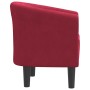 Sillón de terciopelo rojo tinto by , Armchairs - Ref: Foro24-356447, Price: 188,81 €, Discount: %