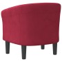 Sillón de terciopelo rojo tinto by , Armchairs - Ref: Foro24-356447, Price: 188,81 €, Discount: %
