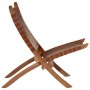 Silla de relax plegable cuero auténtico marrón von , Klapphocker und Stühle - Ref: Foro24-356376, Preis: 172,38 €, Rabatt: %