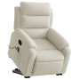 Sillón reclinable de masaje elevable terciopelo crema by , Armchairs - Ref: Foro24-3205112, Price: 318,64 €, Discount: %