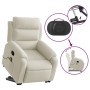 Sillón reclinable de masaje elevable terciopelo crema by , Armchairs - Ref: Foro24-3205112, Price: 318,64 €, Discount: %