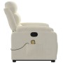 Sillón reclinable de masaje elevable terciopelo crema by , Armchairs - Ref: Foro24-3205112, Price: 318,64 €, Discount: %