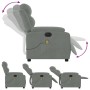 Sillón reclinable de masaje eléctrico terciopelo gris claro von , Sessel - Ref: Foro24-3205081, Preis: 289,07 €, Rabatt: %