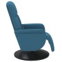 Sillón reclinable de masaje con reposapiés terciopelo azul by , Armchairs - Ref: Foro24-356692, Price: 199,50 €, Discount: %