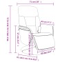 Sillón reclinable de masaje con reposapiés terciopelo azul by , Armchairs - Ref: Foro24-356692, Price: 199,50 €, Discount: %