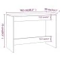 Juego de comedor 3 piezas madera contrachapada gris hormigón de vidaXL, muebles para cocinas y comedores - Ref: Foro24-809480...