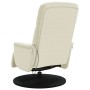 Sillón reclinable masaje con reposapiés terciopelo color crema | Foro24.es | Tu tienda online para hogar, jardín y más Foro24.es