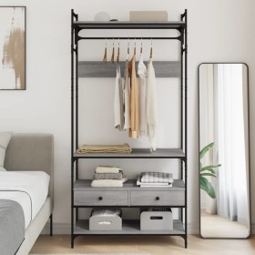 Armario cajones madera ingeniería gris Sonoma 89x39x184,5 cm de , Armarios roperos - Ref: Foro24-838956, Precio: 143,24 €, De...