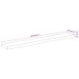 Estante pared rectangular madera acacia borde vivo 140x20x2,5cm by , Table tops - Ref: Foro24-370231, Price: 48,74 €, Discoun...