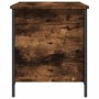 Banco almacenaje madera ingeniería roble ahumado 80x42,5x50 cm by , Benches for halls and storage - Ref: Foro24-839015, Price...
