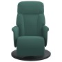 Sillón reclinable con reposapiés terciopelo verde oscuro by , Armchairs - Ref: Foro24-356684, Price: 182,24 €, Discount: %