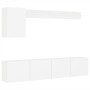 Muebles de TV de pared 5 piezas madera de ingeniería blanco by , TV Furniture - Ref: Foro24-3216496, Price: 179,35 €, Discoun...