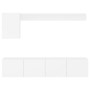 Muebles de TV de pared 5 piezas madera de ingeniería blanco by , TV Furniture - Ref: Foro24-3216496, Price: 179,35 €, Discoun...