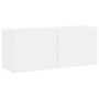 Muebles de TV de pared 5 piezas madera de ingeniería blanco by , TV Furniture - Ref: Foro24-3216496, Price: 179,35 €, Discoun...