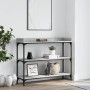 Mesa consola con estantes gris Sonoma 100x30x80 cm von , Seitentische - Ref: Foro24-837810, Preis: 49,21 €, Rabatt: %