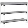 Mesa consola con estantes gris Sonoma 100x30x80 cm von , Seitentische - Ref: Foro24-837810, Preis: 49,21 €, Rabatt: %