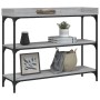 Mesa consola con estantes gris Sonoma 100x30x80 cm von , Seitentische - Ref: Foro24-837810, Preis: 49,21 €, Rabatt: %