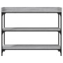 Mesa consola con estantes gris Sonoma 100x30x80 cm von , Seitentische - Ref: Foro24-837810, Preis: 49,21 €, Rabatt: %