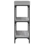 Mesa consola con estantes gris Sonoma 100x30x80 cm von , Seitentische - Ref: Foro24-837810, Preis: 49,21 €, Rabatt: %