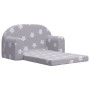 Sofá de niños de 2 plazas felpa suave gris claro con estrellas by , Baby and Toddler Furniture - Ref: Foro24-357022, Price: 5...
