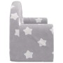 Sofá de niños de 2 plazas felpa suave gris claro con estrellas by , Baby and Toddler Furniture - Ref: Foro24-357022, Price: 5...